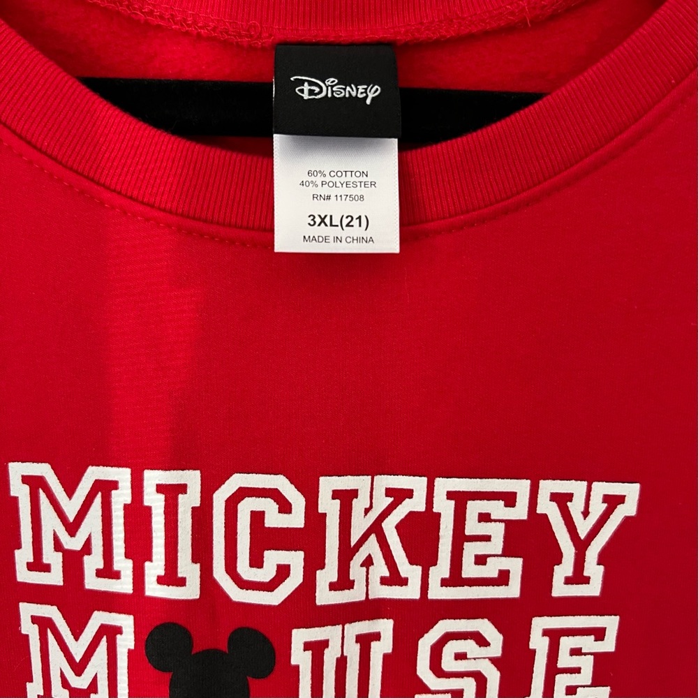 Disney Mickey Mouse Sweatshirt Sz 3x - Picture 3 of 4